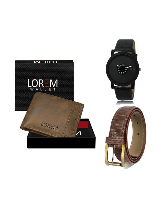 belt, wallet & watch gift combo - 19272654 - Very Small Image - 1