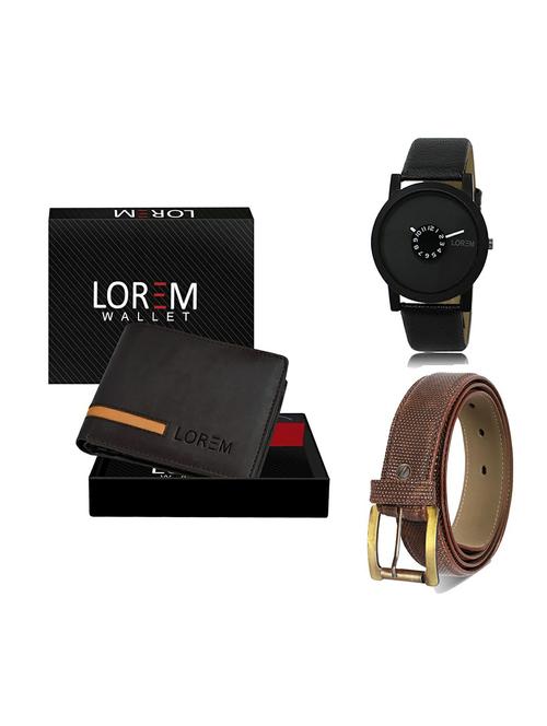 belt, wallet & watch gift combo - 19272673 - Very Small Image - 1
