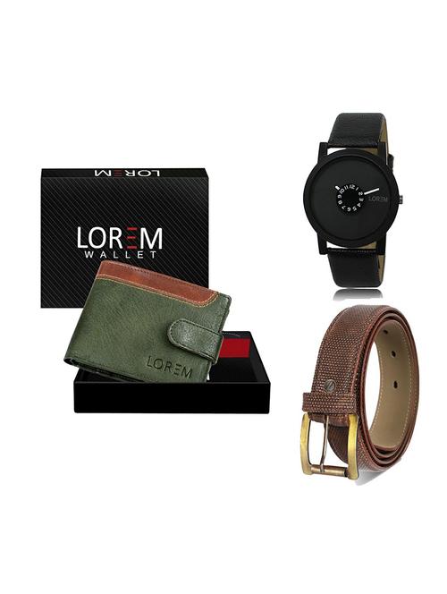 belt, wallet & watch gift combo - 19272676 - Very Small Image - 1