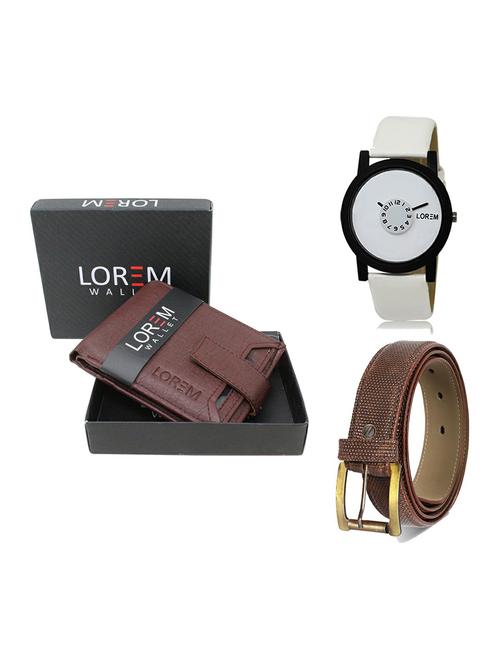 belt, wallet & watch gift combo - 19272684 - Very Small Image - 1