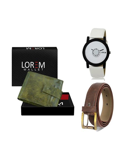 belt, wallet & watch gift combo - 19272697 - Very Small Image - 1