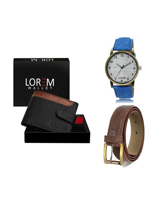 belt, wallet & watch gift combo - 19272810 - Very Small Image - 1