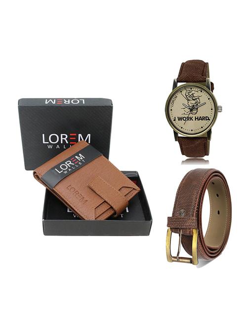 belt, wallet & watch gift combo - 19272820 - Very Small Image - 1