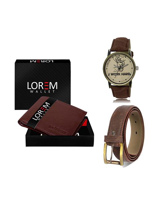 belt, wallet & watch gift combo - 19272824 - Very Small Image - 1