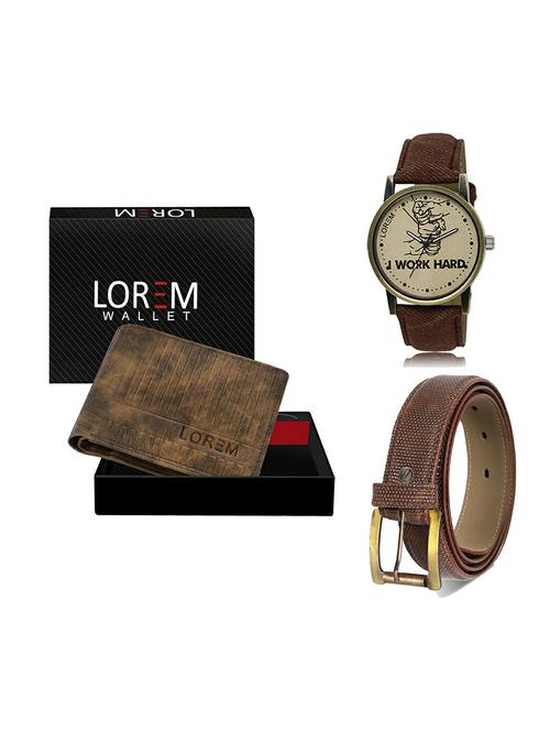 belt, wallet & watch gift combo - 19272838 - Very Small Image - 1