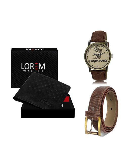 belt, wallet & watch gift combo - 19272849 - Very Small Image - 1
