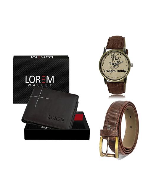 belt, wallet & watch gift combo - 19272851 - Very Small Image - 1