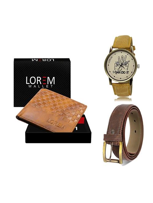 belt, wallet & watch gift combo - 19272892 - Very Small Image - 1