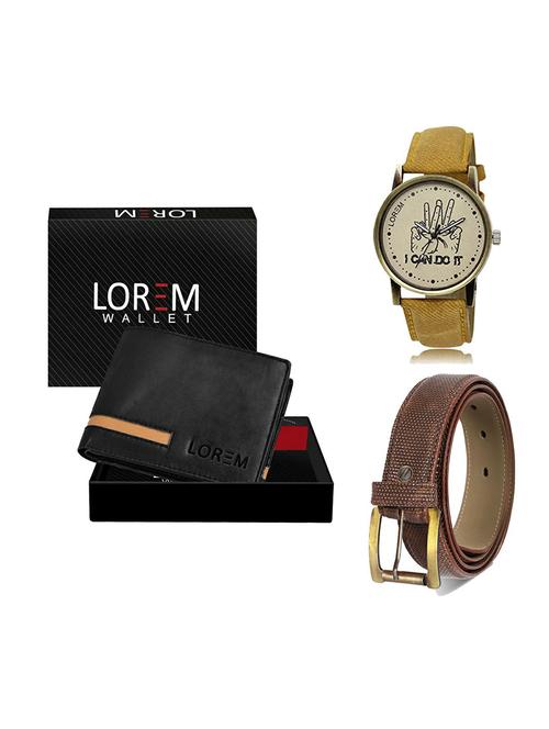 belt, wallet & watch gift combo - 19272897 - Very Small Image - 1