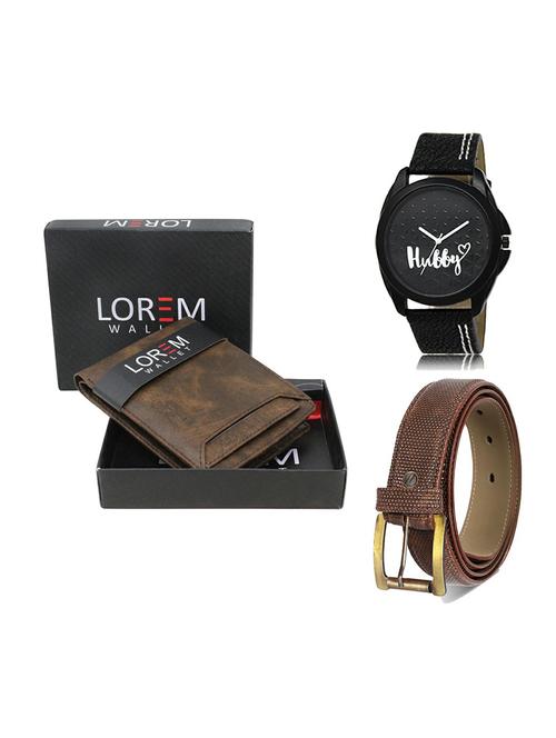 belt, wallet & watch gift combo - 19272905 - Very Small Image - 1