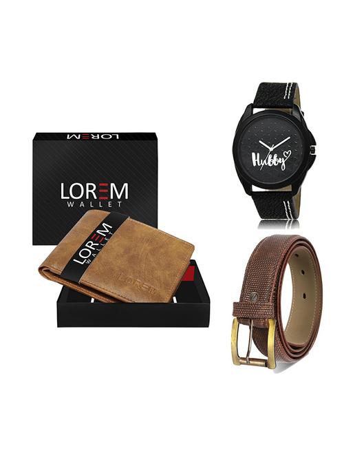 belt, wallet & watch gift combo - 19272913 - Very Small Image - 1