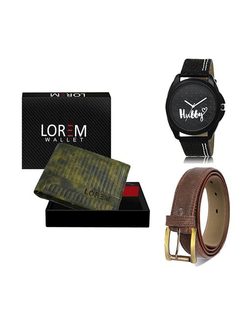 belt, wallet & watch gift combo - 19272930 - Very Small Image - 1