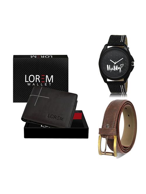 belt, wallet & watch gift combo - 19272941 - Very Small Image - 1