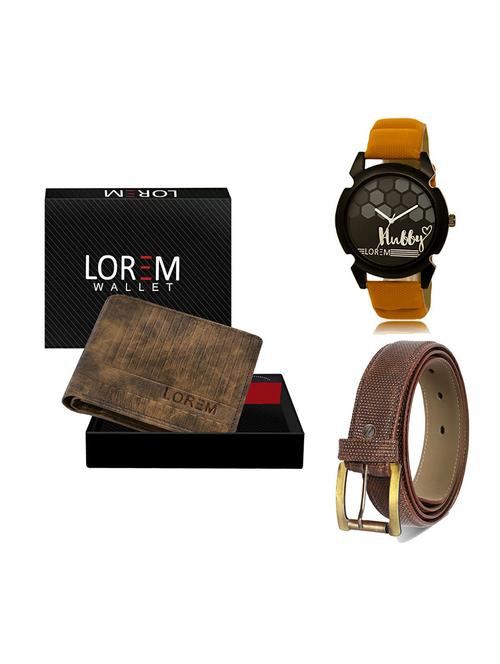 belt, wallet & watch gift combo - 19272973 - Very Small Image - 1