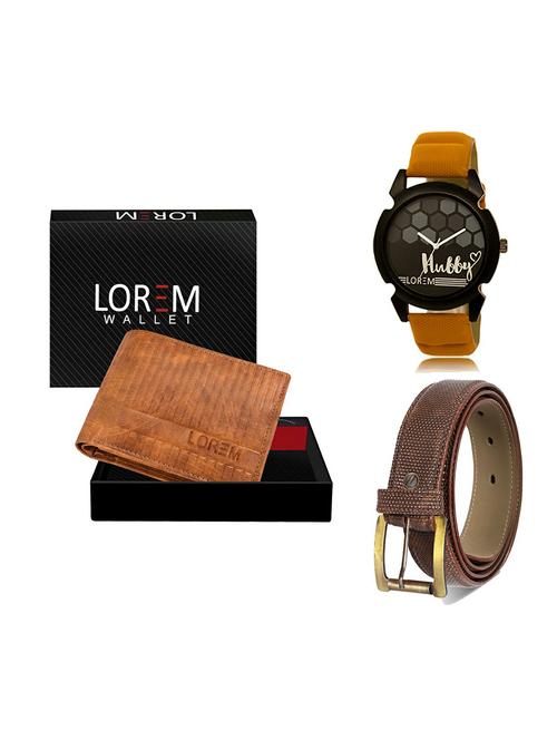 belt, wallet & watch gift combo - 19272974 - Very Small Image - 1