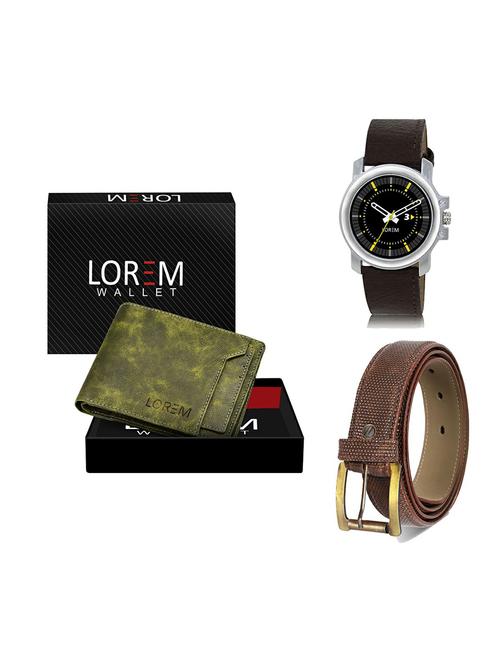belt, wallet & watch gift combo - 19273051 - Very Small Image - 1