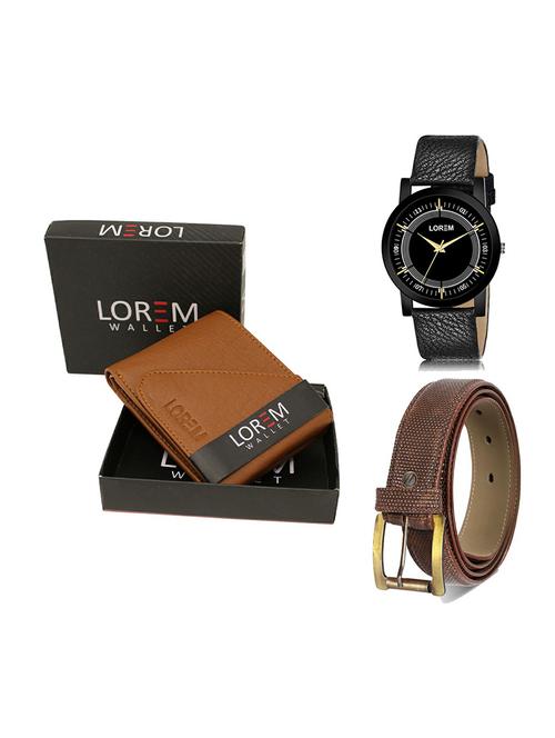 belt, wallet & watch gift combo - 19273127 - Very Small Image - 1