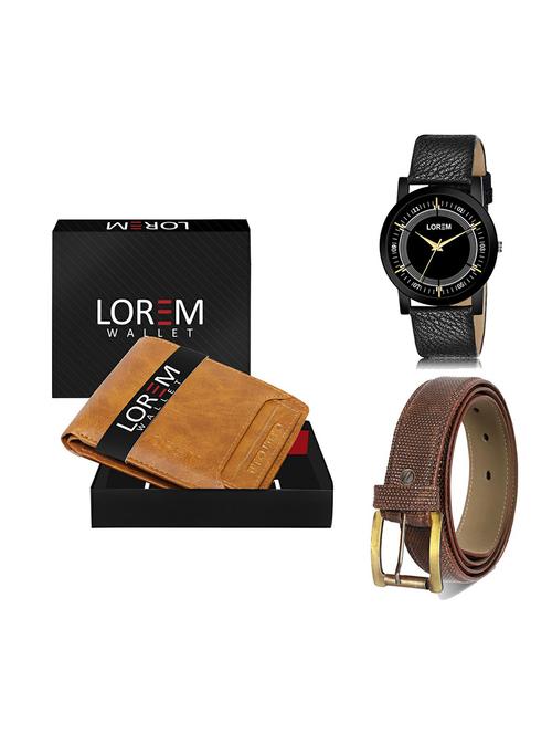 belt, wallet & watch gift combo - 19273131 - Very Small Image - 1