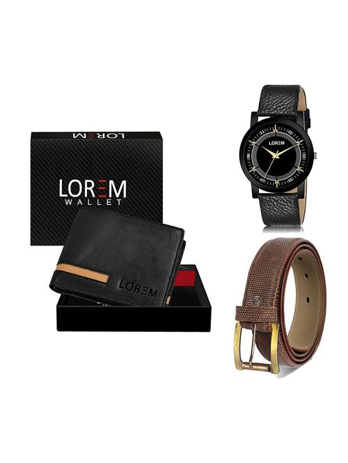 belt, wallet & watch gift combo - 19273167 - Very Small Image - 1