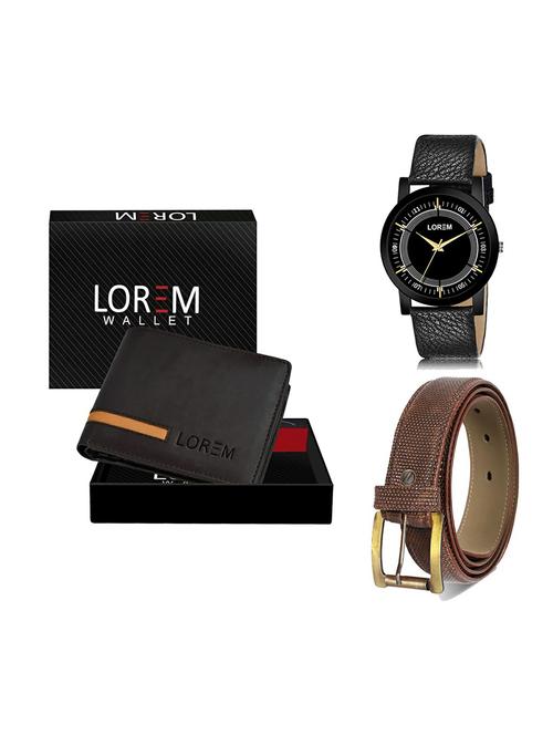 belt, wallet & watch gift combo - 19273168 - Very Small Image - 1