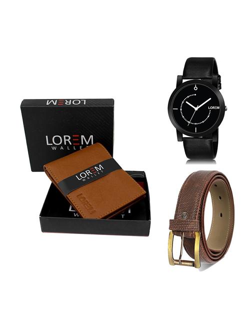 belt, wallet & watch gift combo - 19273173 - Very Small Image - 1