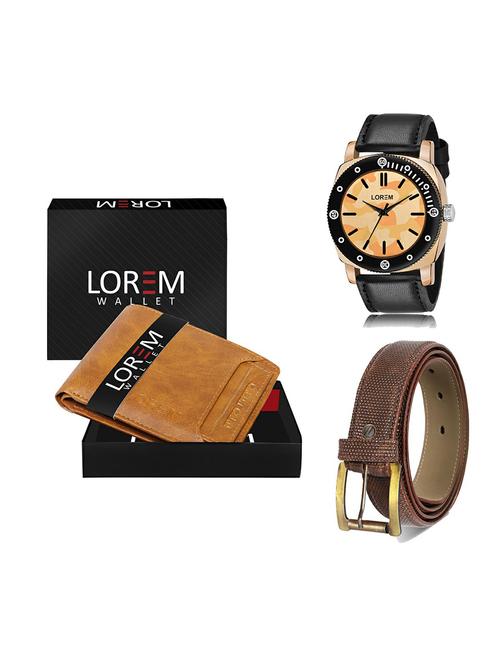 belt, wallet & watch gift combo - 19273221 - Very Small Image - 1