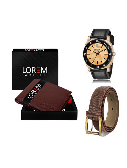 belt, wallet & watch gift combo - 19273229 - Very Small Image - 1