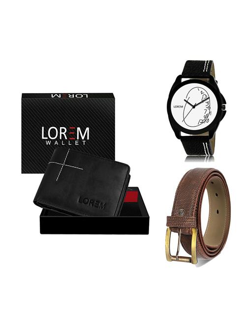 belt, wallet & watch gift combo - 19273390 - Very Small Image - 1