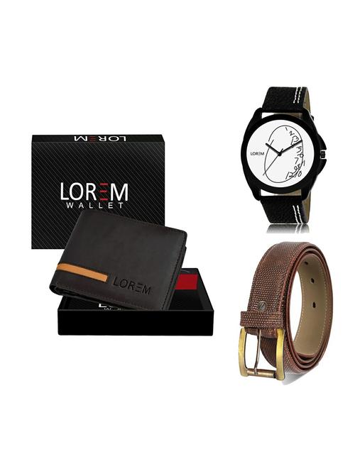 belt, wallet & watch gift combo - 19273393 - Very Small Image - 1