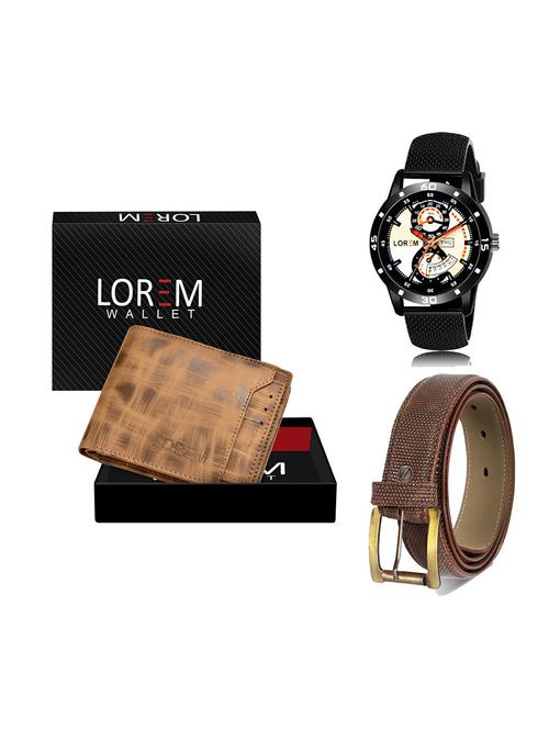 belt, wallet & watch gift combo - 19273416 - Very Small Image - 1