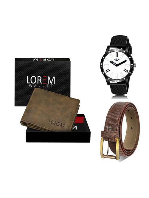 belt, wallet & watch gift combo - 19273465 - Very Small Image - 1