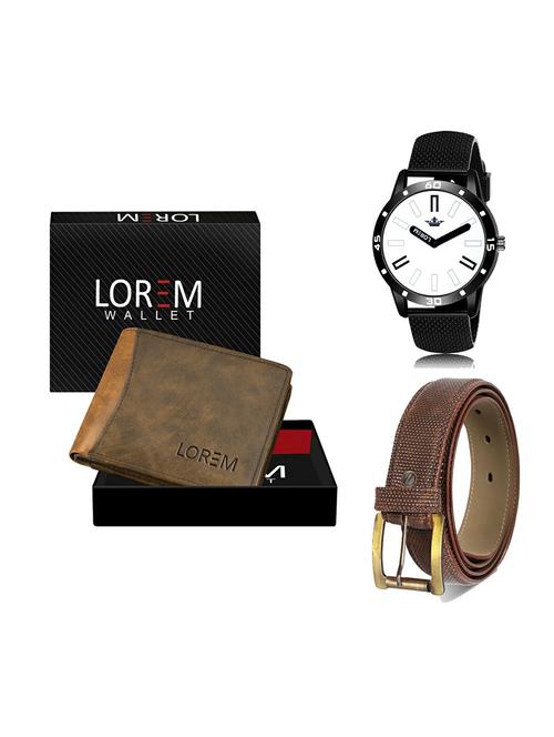 belt, wallet & watch gift combo - 19273466 - Very Small Image - 1