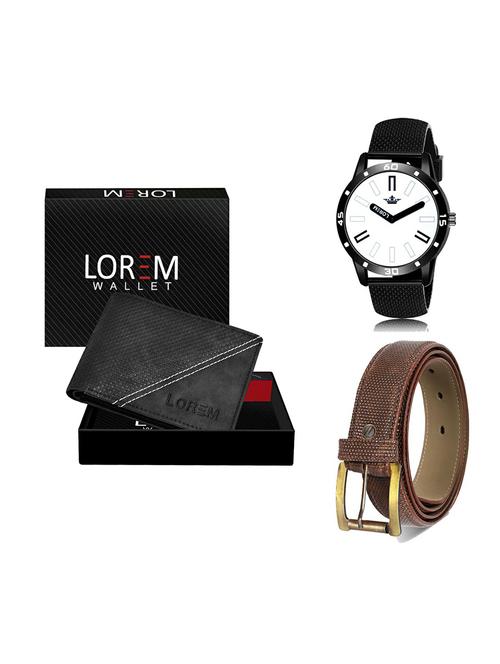 belt, wallet & watch gift combo - 19273475 - Very Small Image - 1