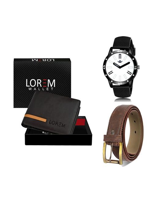 belt, wallet & watch gift combo - 19273483 - Very Small Image - 1