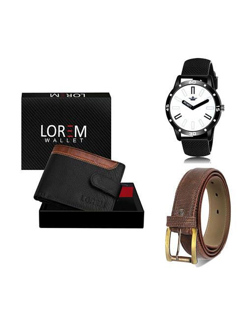 belt, wallet & watch gift combo - 19273485 - Very Small Image - 1