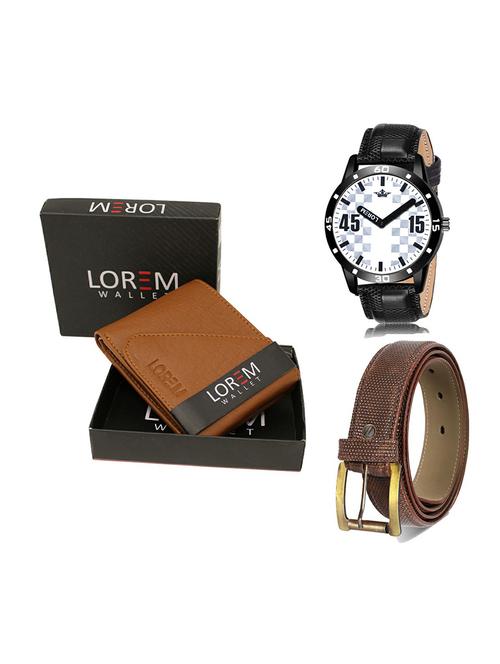 belt, wallet & watch gift combo - 19273487 - Very Small Image - 1