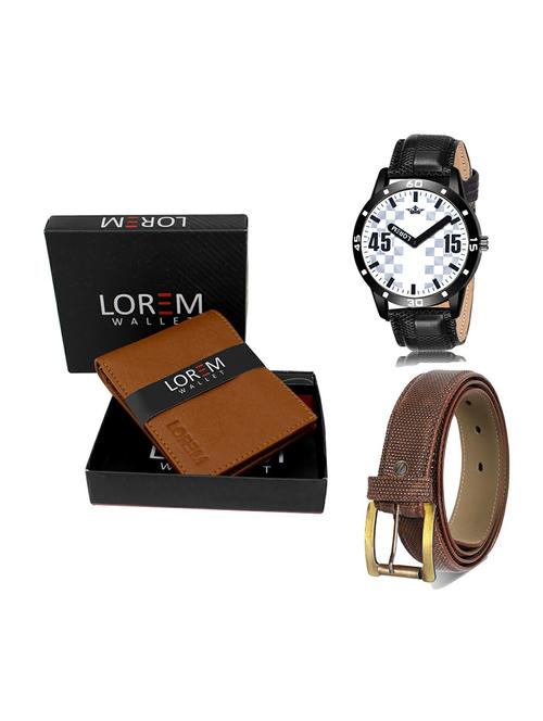 belt, wallet & watch gift combo - 19273488 - Very Small Image - 1