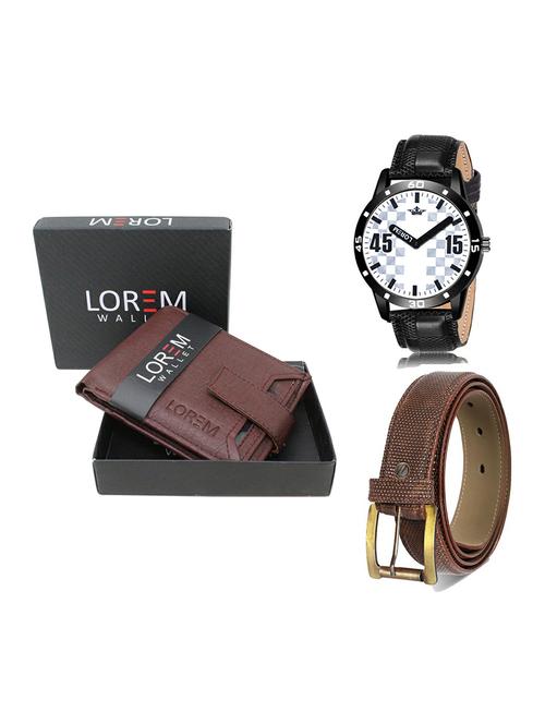 belt, wallet & watch gift combo - 19273494 - Very Small Image - 1
