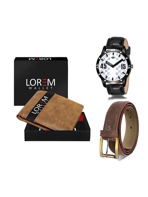 belt, wallet & watch gift combo - 19273498 - Very Small Image - 1