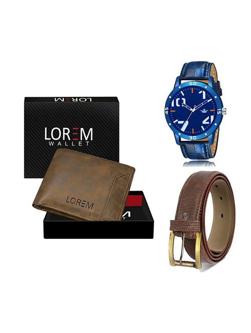 belt, wallet & watch gift combo - 19273554 - Very Small Image - 1