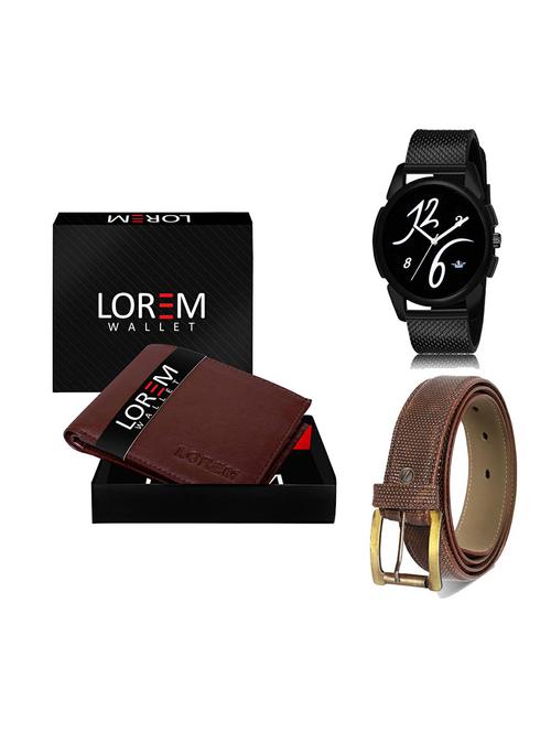 belt, wallet & watch gift combo - 19273634 - Very Small Image - 1