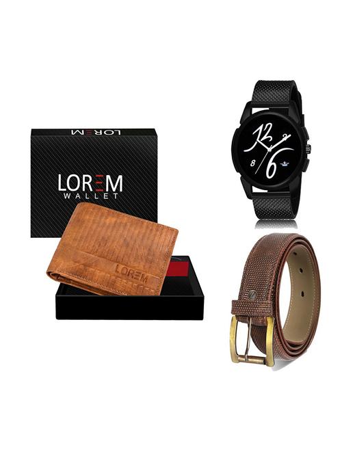 belt, wallet & watch gift combo - 19273649 - Very Small Image - 1