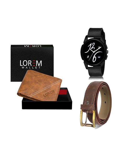 belt, wallet & watch gift combo - 19273653 - Very Small Image - 1