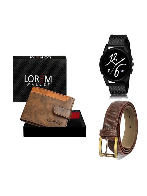 belt, wallet & watch gift combo - 19273664 - Very Small Image - 1