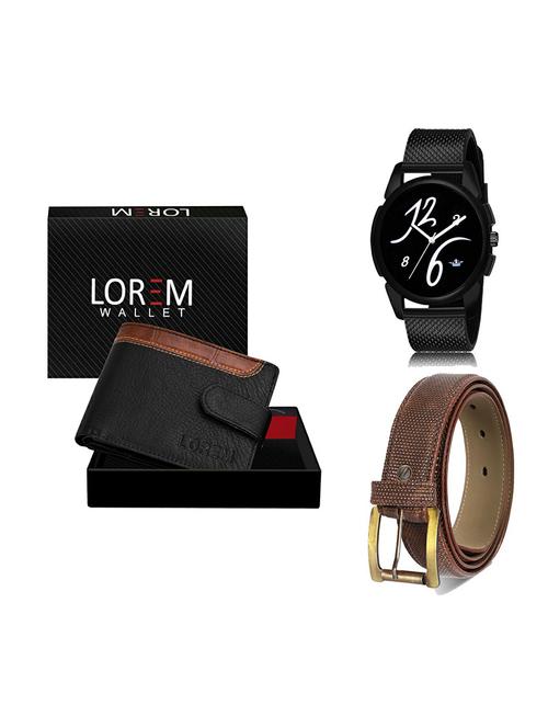 belt, wallet & watch gift combo - 19273665 - Very Small Image - 1