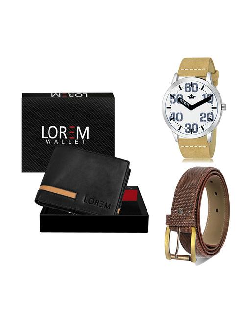belt, wallet & watch gift combo - 19273707 - Very Small Image - 1