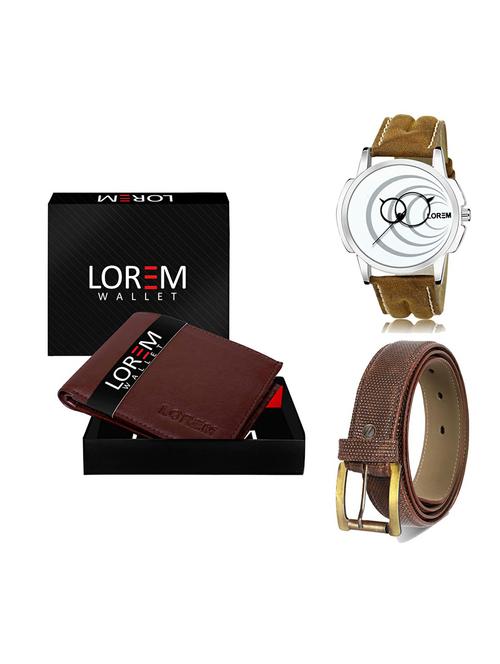 belt, wallet & watch gift combo - 19273724 - Very Small Image - 1