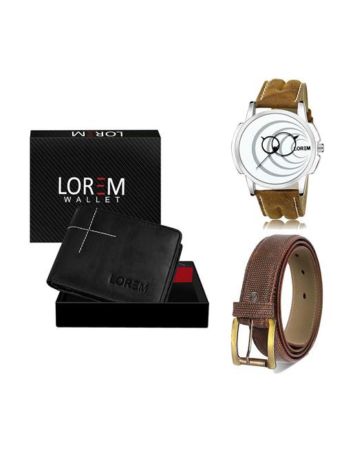 belt, wallet & watch gift combo - 19273750 - Very Small Image - 1