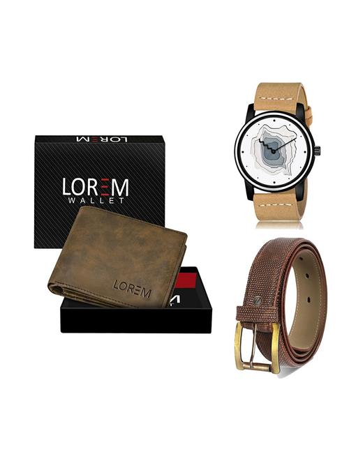 belt, wallet & watch gift combo - 19273960 - Very Small Image - 1