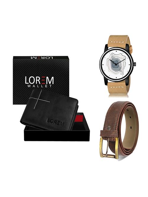 belt, wallet & watch gift combo - 19273975 - Very Small Image - 1